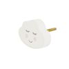Sass & Belle Sweet Dreams Smiling Cloud Shaped Drawer Knob Cabinet Pull - White
