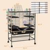 Large Hamster Cage Rat Cage on Wheels w/ Storage Shelf, Tubes