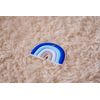 BLUE Rainbow Teether - Baby Teething Toy - Sensory Toy - Boho Rainbow Teether