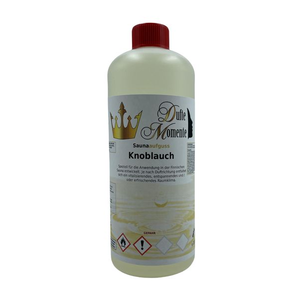 Dufte Momente Sauna Aufguss Konzentrat Knoblauch - 1.000 ml - beliebt bei professionellen Anwendern aus Thermen, Hotels, Fitnessstudios, etc.