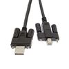USBGear USB 2.0 Screw Lock Hi-Speed A to B Device Cable 15ft. Black