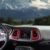 4pcs Air Conditioner Vent Outlet Frame Cover Dashboard Trim kit for Challenger