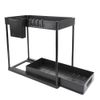 2 Tier Under Sink Organizer Sliding Storage Drawer Kitchen Bathroom Cabinet