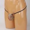 Men's 2-way Stretch Bubble Pattern Tiny Thong Red