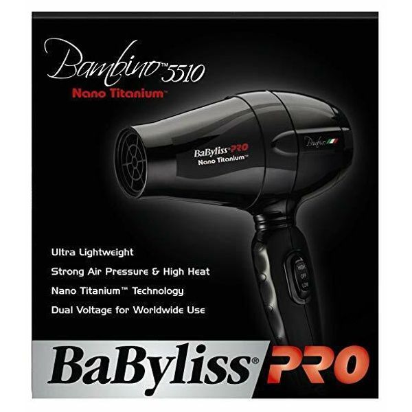 BABNT5510 NANO TITANIUM BAMBINO COMPACT DRYER 1000W