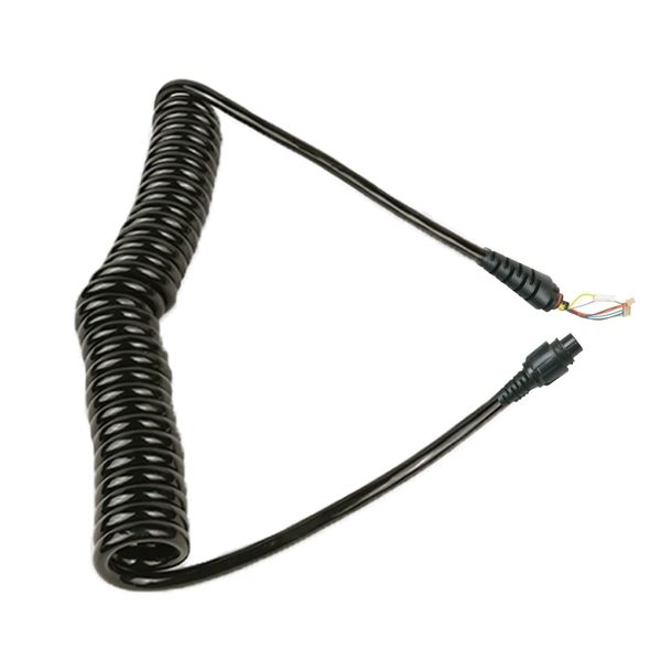 Telescopic Microphone Speaker Cable Spring Cable Connector for SM25A1 Remote Speaker for Hytera