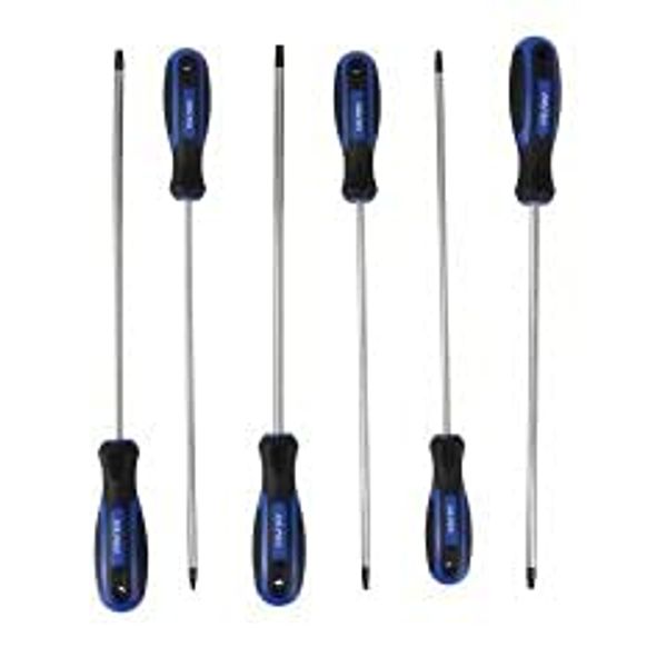 US PRO 6PC Extra Long Star Torx Screwdriver Set 250mm T10 - T30 1591
