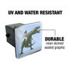 GRAPHICS & MORE Jesus Riding a T-Rex Tow Trailer Hitch Cover Plug Insert