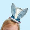 Fun Machine Easter Dress Up Bonnet - Top Hat Headband & Bunny Ears - Blue