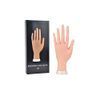 Manicure Practice Hands & Fingers Nail Hand Practice Model Flexible Movable Soft Plastic Hand for Fake Nail Art Starter Training (Brown)