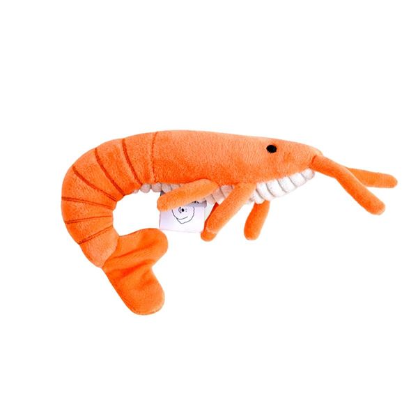 HOWLPOT. Fresh Sea Food Shrimp Squeaky Dog Pet Toy