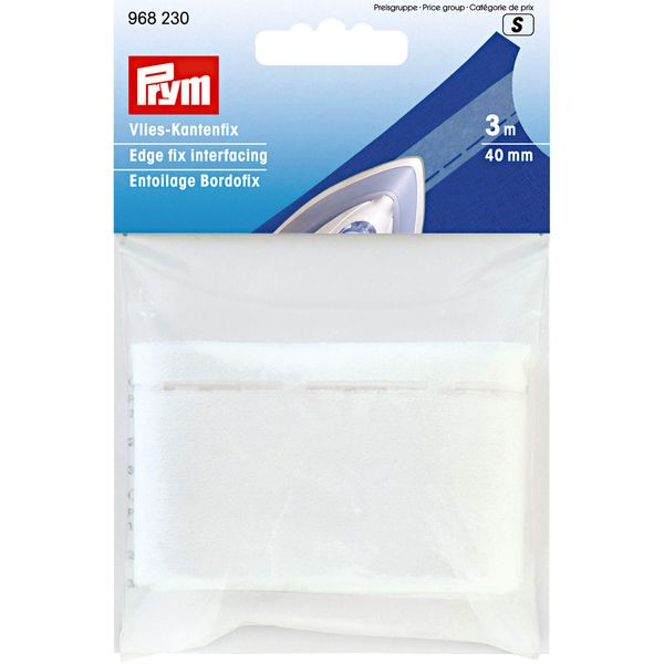 Prym Edge Fix Interfacing, White, One Size