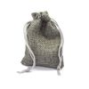 Triceratops Dinosaur Push Gate Keyring with a Grey Burlap Pouch