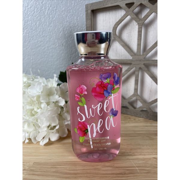 Bath & Body Work Sweet Pea Shea & Vitamin E Shower Gel 10 fl oz-BRAND NEW!