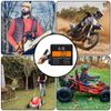 Small Digital Engine Tachometer Inductiv Chainsaw Replaceable Battery Waterproof Tachometer for Chainsaw Marine ATV Motorcycle UTV Engine