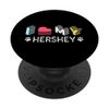 Hershey Personalized Dog Name Hershey Pet Lover PopSockets Swappable PopGrip