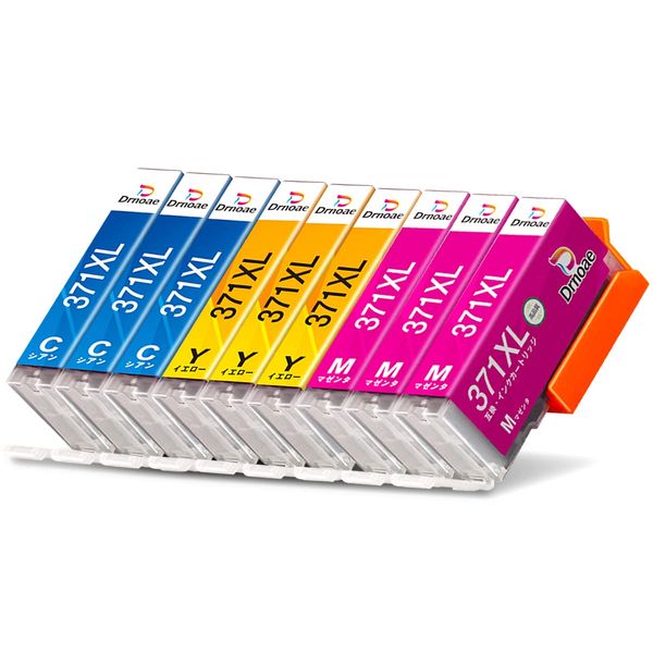 Canon BCI-371XL BCI-371 Ink Cartridges 371 370 Ink Cartridges 9 Extra Colors TS9030 TS8030 MG7730F MG7730 MG6930 by Drnoae