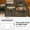 Mega Hair Clipper Guards, Extra Long 3 Inch Hair Clipper Guide Combs Large Guide Comb Set 3”, 2.75”, 2.5”, 2.25", 2", 1.75", 1.5", 1.25" Fits Most Wahl Full Size Hair Clippers (3 Inch 8pcs Gray)