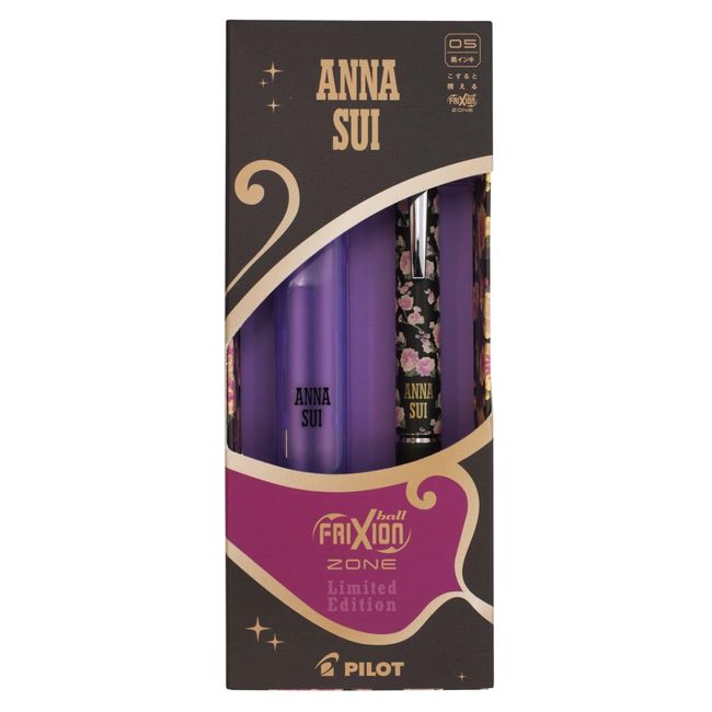 PILOT FriXion Ball Knock Zone ANNA SUI/Anna Sui Gift Set [Rose Black] Cute