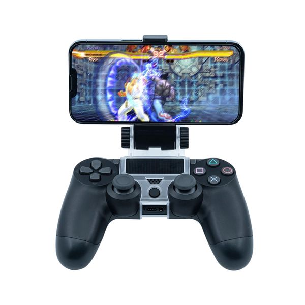 Mcbazel PS4 Controller Smart Phone Holder, Phone Clamp Mount Stand Clip for PS4/ PS4 Slim/ PS4 Pro Controller Black