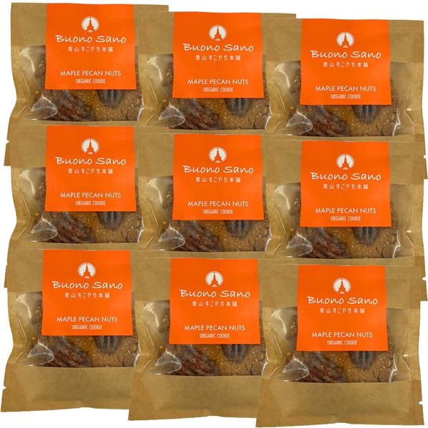 Gluten-free Cookies Buono Sano (30g, 9 Pieces, Maple Pecan) [Wheat, Dairy, Eggs, Preservatives, White Sugar/Not Used]