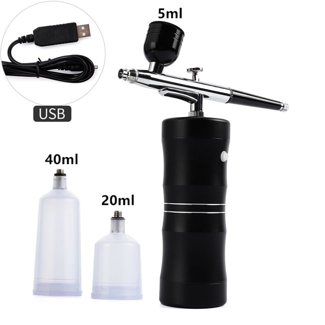 1 Set Nano Fog Mist Sprayer, Mini Air Compressor Kit, Air-Brush Paint Spray  Gun Airbrush For Nail Art Tattoo Craft