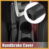 Partuto Car Handbrake Cover Protector Replacement Carbon Fiber Pattern Black Replacement