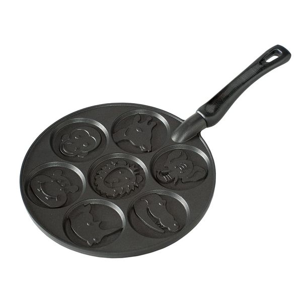 Nordic Ware Zoo Friends Pancake Pan, Black