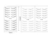 11 Sheets Lower Eyelash Pattern Temporary Tattoo Stickers Eye Makeup Waterproof