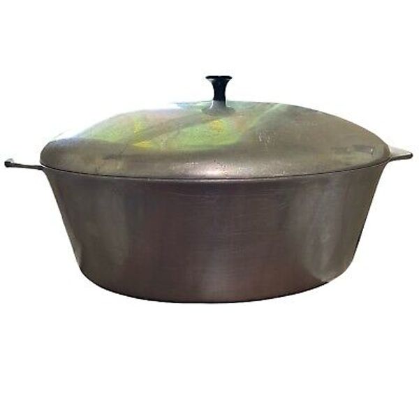 American Healthcraft Cookware Vintage Aluminum Cast Dutch Oven Roaster READ