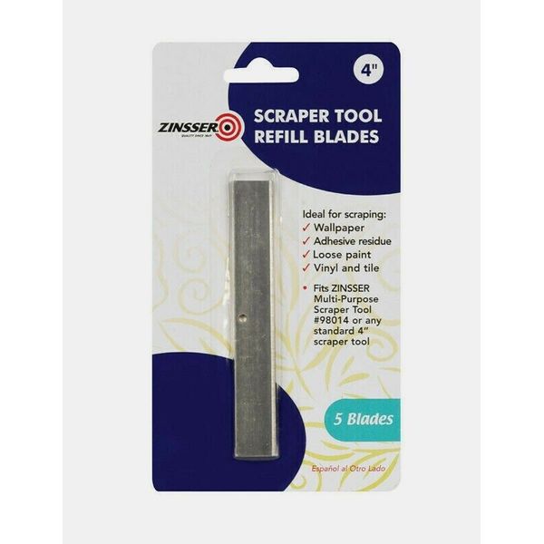 Zinsser Scraper Tool REFILL BLADES 5 pc Wallpaper Adhesive Vinyl Tile 98015 NEW!