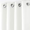 Douceur d'Intérieur 1609128 Curtains, Polyester, White, 140 x 260 cm