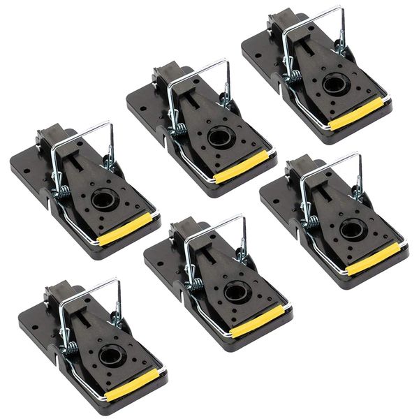 Mouse Traps for Indoors Outdoors That Work Kill Instantly Reusable, Pack of 6