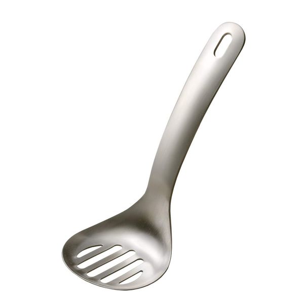 Hisamatsu, Oaks TF1 Potato Masher, Made in Japan, Can be Crushed and Mixed, Serve Masher Spoon TF1, Silver, Total Length 7.1 x Width 2.2 inches (18 x 5.5 cm)