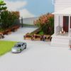Evemodel 12pcs Head Lighted Model Car 1:87 Train Scenery HO Scale EC100