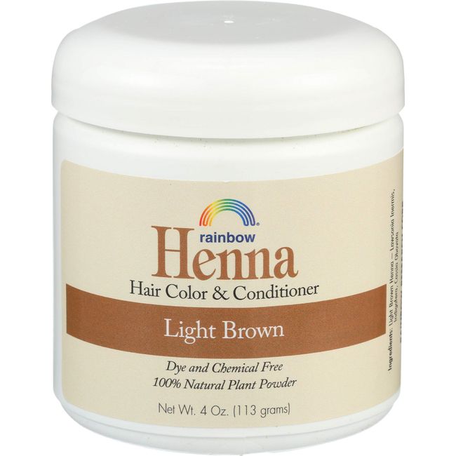 Rainbow Research Henna Hair Color and Conditioner Persian Light Brown, 4 Ounce