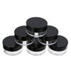 50 Pcs Cosmetic Jars Empty Plastic 5 Gram Makeup Containers (Black)