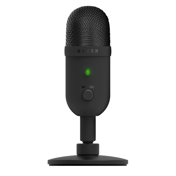 Razer Seiren V2 X USB 1.0 inch (25 mm) Condenser Microphone, Super Cardioid Sound Collection Pattern, Analog Gain Limiter, Microphone Monitoring, Gain/Mute Button Body Placement, Built-in Shock