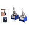 BE-TOOL 10PCS Mini Latching Toggle Switch DPDT 2 Positions ON-ON AC 6A/125V 6 Pin New(Bule)