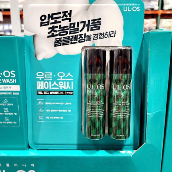 ULOS Face Wash Men&#39;s Face Wash Cleansing Foam 100gx2_MC