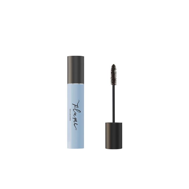 Plume - Nourish + Amplify Natural Lengthening Mascara | Vegan Clean Beauty For Luscious Hair + Lashes (Black, Mini Travel Size)