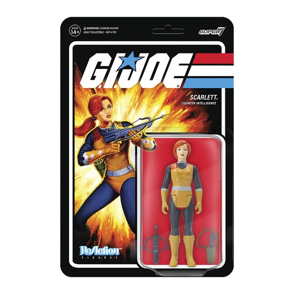 Super7 G.I. Joe Scarlett 3.75 in Reaction Figure