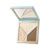 TIMAGE Bronzer Highlight Shading Matte Highlight Powder Nose Shadow Shading 3-in-1 Tri-Color Palette Create 3D Contours (01)