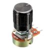 sourcing map 10K Ohm Variable Resistors Single Turn Rotary Carbon Film Taper Potentiometer with Knobs