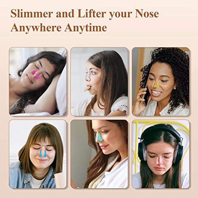 Nose Shaper Clip Nose Beauty Up Lifting Silicone Pain-Free Nose Bridge  Straightener Corrector Slimming Rhinoplasty Device for Wide Crooked Nose  High