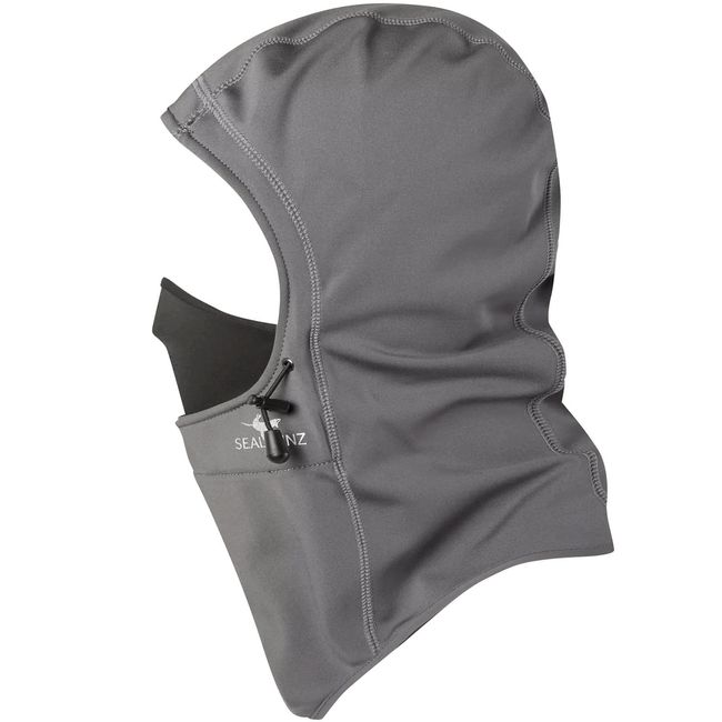 SEALSKINZ Standard Beetley Waterproof All Weather Head Gaitor, Grey, S/M