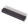 36-Way Double Row Right Angle PCB Socket 2.54mm Electronic Components (Pack of 25)