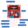 LAOMAO L298N Motor Driver Board Module DC Step Motor Robot Smart Car