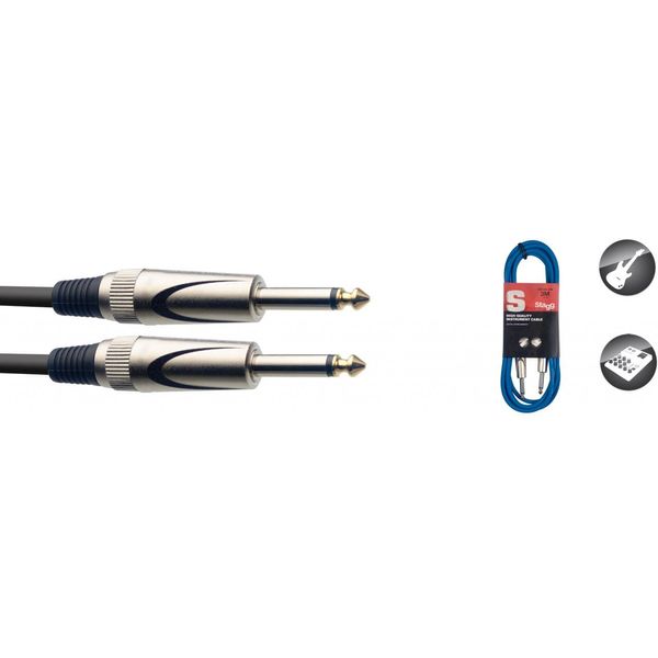 Stagg SGC3DL CBL 3M/10FT Instrument Cable - Blue