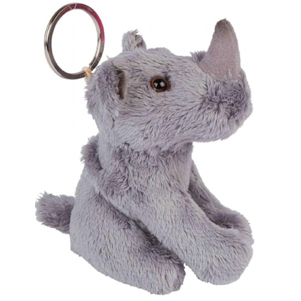 Ravensden Soft Toy Plush Rhino Keyring 10cm